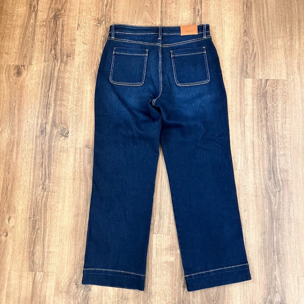 Artemis Vintage Ximena Wide Leg Patch Pocket Stretch Jeans Sz 16 - Picture 12 of 14